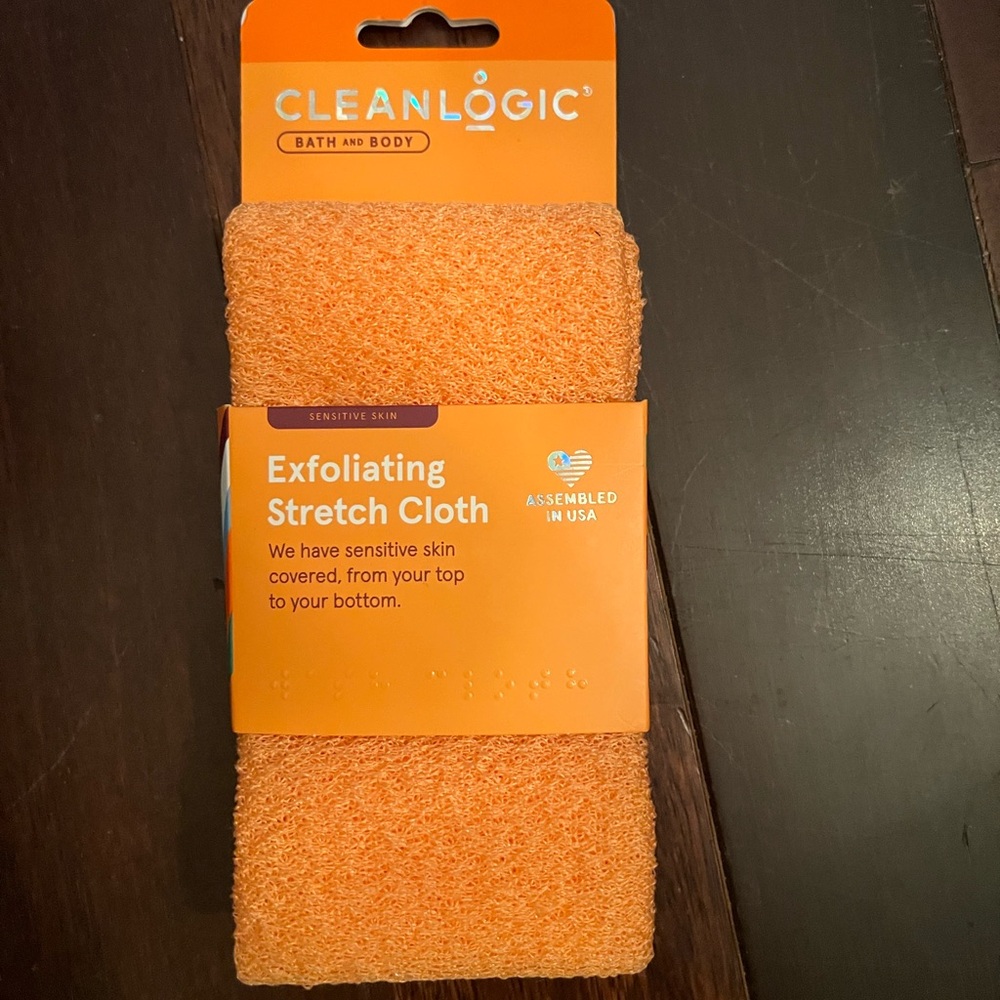 NWT CleanLogic Orange Exfoliating Stretch Cloth
